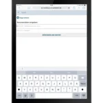 Kursübersicht auf dem Tablet