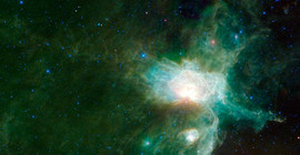 Der Flammennebel im Sternbild Orion. Foto: NASA/JPL-Caltech.