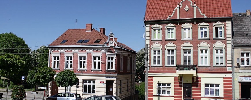 Stadtzentrum von Cedynia mit Regionalmuseum