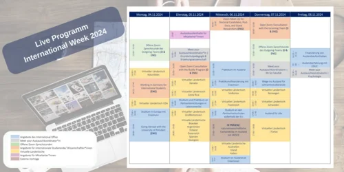 Live-Programm der International Week 2024
