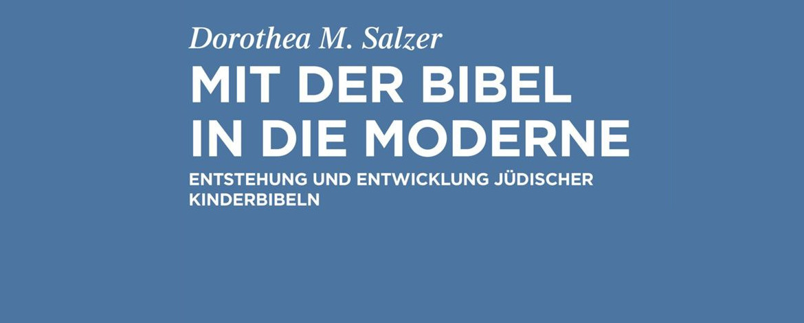 Ausschnitt des Titelbild "Mit der Bibel in die Moderne" (weiße Schrift auf blauem Grund) - 