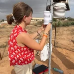 Installation of a small sensor together with the already installed weather station to compare the data.
