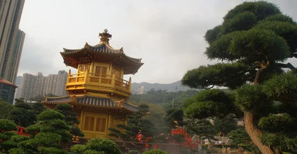 Teehaus im Victoria-park Hongkong