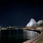 View of the Sydney Opera House at night