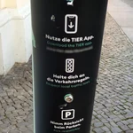 29- Werbeaufsteller einer Sandwichkette in der Potsdamer Innenstadt (Englisch, Japanisch).