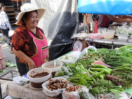 Traditional market in Thailand