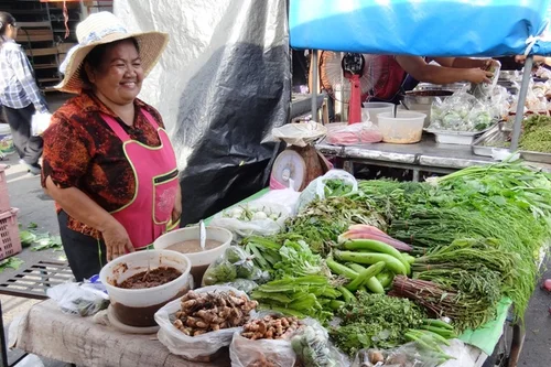 Traditional market in Thailand