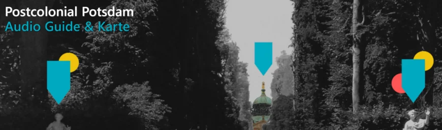 Picture of Park with Text Postcolonial Potsdam Auio Guide and App