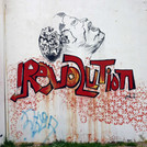 Graffiti an den Mauern des Kulturzentrums, Sidi Bouzid.
