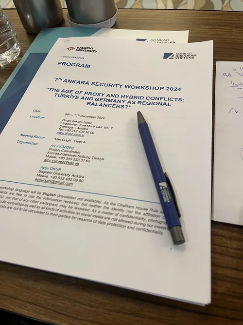 Das Programm des 7. Ankara Security Workshop