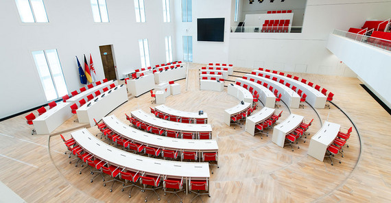 a view of the Brandenburg state parliament
