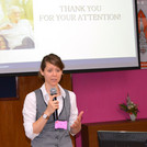 Dr. Henkel giving her talk about malnutrition in elderly