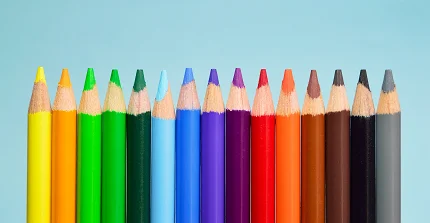coloured pencils