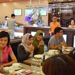 Dinner at buffet restaurant
