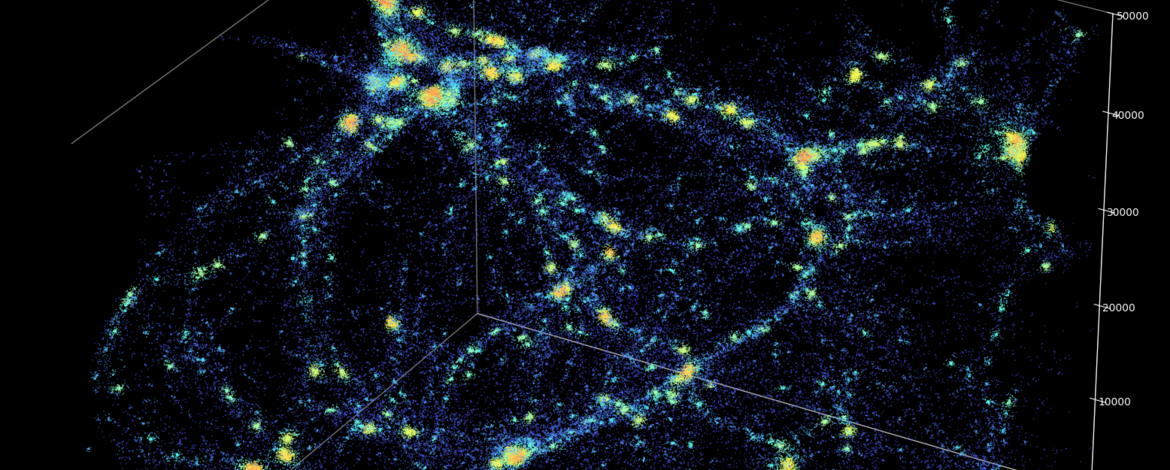 Visualisation einer kosmologischen Simulation - 