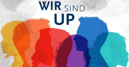 Wir sind UP Bild, verschiedene bunte Menschen