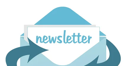 Brief mit Aufschrift Newsletter