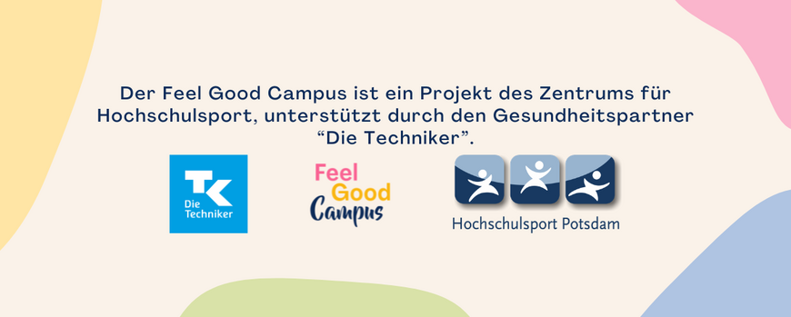 Der Feel Good Campus ist ein Projekt des Zentrums für Hochschulsport, unterstützt durch den Gesundheitspartner “Die Techniker”.