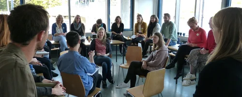 Diskussion auf der Konferenz, Foto: Schreibzentrum der TU Dresden (SZD)
