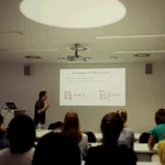 During a lecture by Luca Bonatti