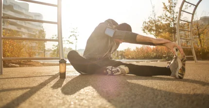 Sportler im Herbst