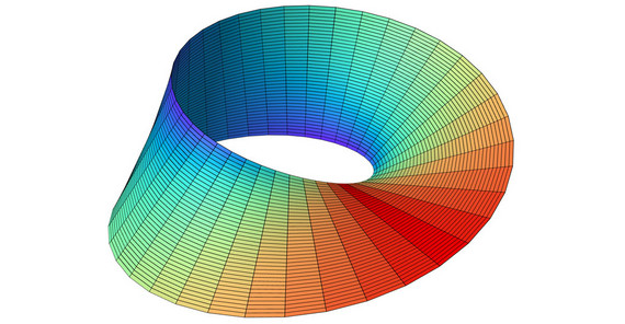 Darstellung eines Möbiusband.