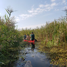 Studierende erkunden Altarme im Nationalpark Unteres Odertal - Exkursion "Angewandtes Landschaftsmanagement" (2020).