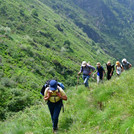 Beim Wandern. Foto: Scharnow