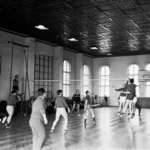 Sports hall in the Marstall replica, 1970s