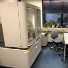 Work station at the powder diffractometer.