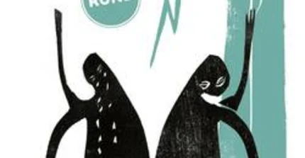 Zeitschriftencover mit schwarzer Figur