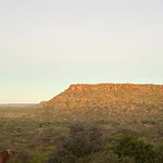 Blick auf ein Bergplateau
