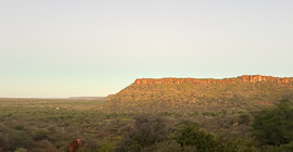 Blick auf ein Bergplateau