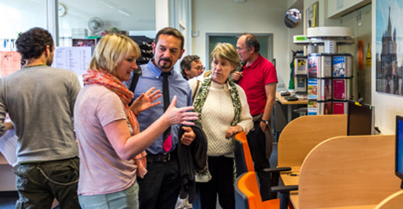 Gastdozenten zu Besuch im Zessko. Foto: Thomas Roese.