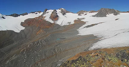 Schneeschmelze in den Alpen