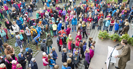 Kinder auf dem Campus Golm