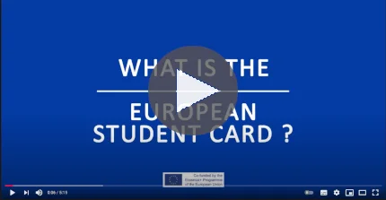 Vorschau vom Video zur Präsentation der European Student Card auf Youtube