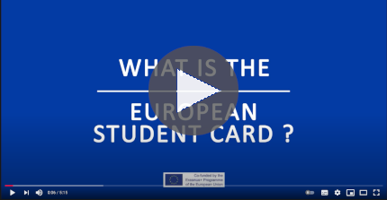 Vorschau vom Video zur Präsentation der European Student Card auf Youtube