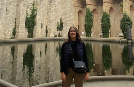 Student Julie in Park Sanssouci