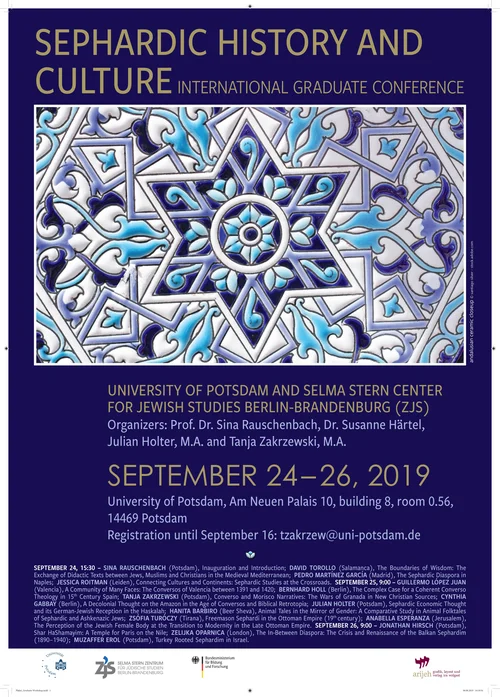 Poster "Sephardic History and Culture"