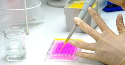 Pipettieren im Labor