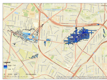 Potential flood plain in Berlin