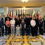The group in the Baltic Defence College.