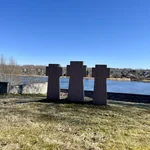The German war cemetery on the Narva River.