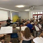 Proben in Petzow mit Chor und Orchester