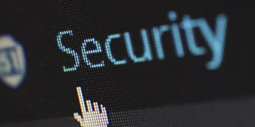 Schriftzug Security