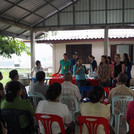 Prof. Vanphanom giving a welcome adress at the field trip