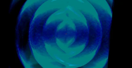 blue wave simulation with two neutron stars