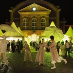Beschwingter Empfang: Die Universität Potsdam feiert ihren 20. Geburtstag.