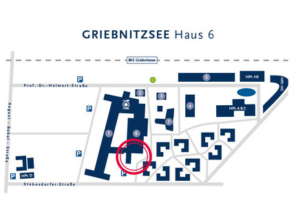 Lageplan Griebnitzsee, Standort Haus 6